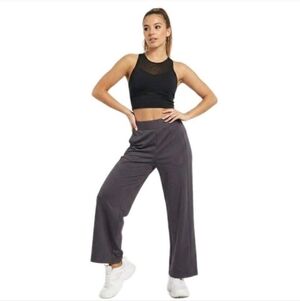 Adidas Women's Gray Wide-Leg Pants